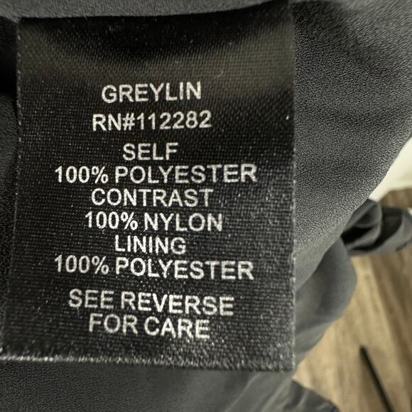 Greylin Mini Slip Dress Medium Romantic Whimsigoth Lace Pleated Grunge Flapper - Picture 11 of 11